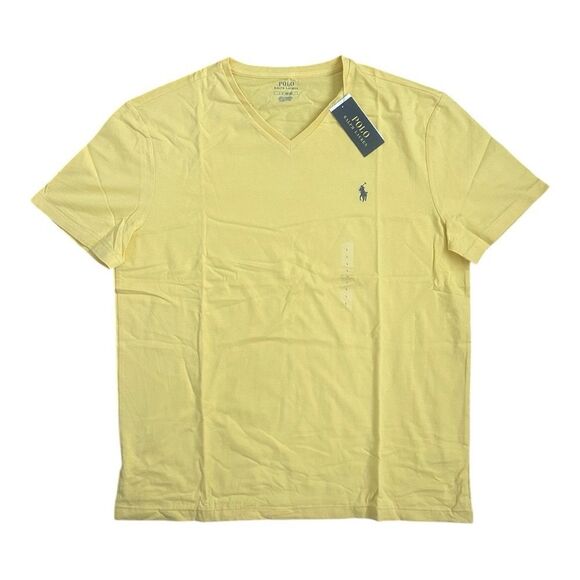 Polo Ralph Lauren Yellow V neck new in yellow - Picture 1 of 7